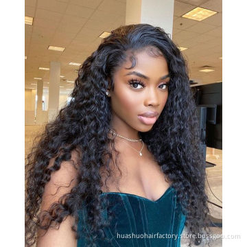 Raw Virgin Cuticle Aligned Brazilian Human Hair Transparent HD Lace Front Wig With Baby Hair For Black Women
